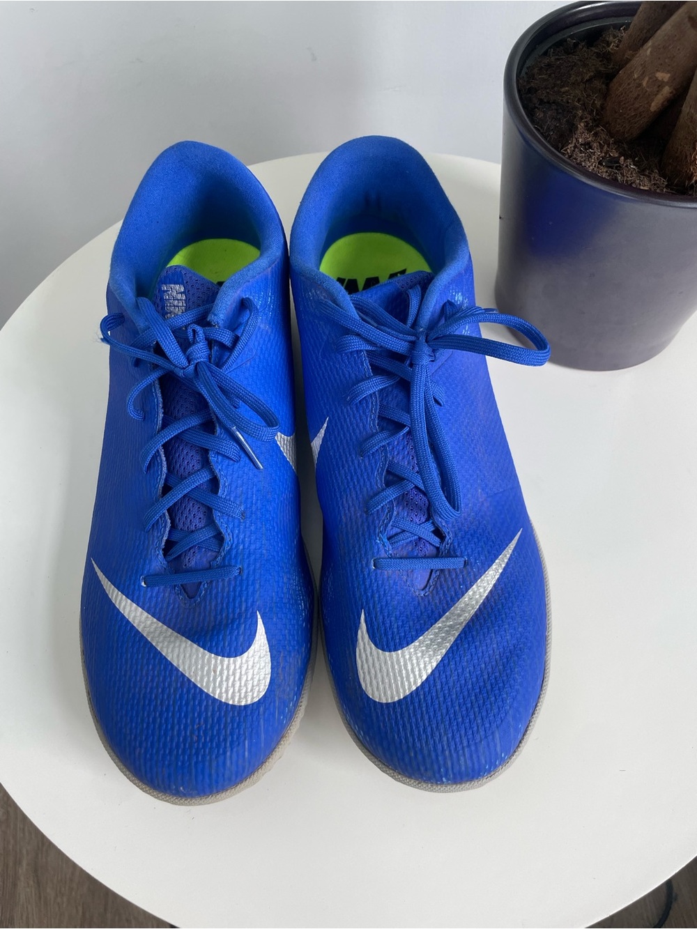 Men Size 8.5 Nike Mercurial Vapor 12 Blue Academy Indoor Soccer Shoes